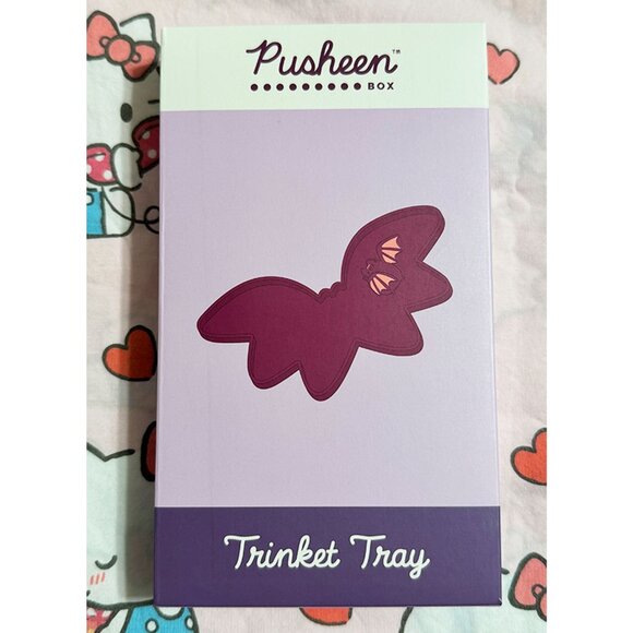 Pusheen Box Halloween Kawaii Cute Purple Bat Small Trinket Tray - Picture 2 of 3